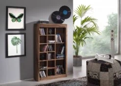 Étagère à CD/DVD 65x18 Palissandre Teinté Smoked Cherry TORONTO #150