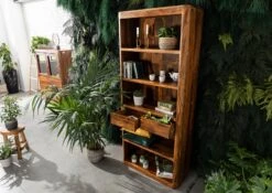 Étagère 88x40 Palissandre Ciré Noisette TORONTO #218 -Massivmoebel24 09 350 665 1018 4