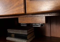 Commode 100x37 Palissandre Ciré Noisette TORONTO #238 -Massivmoebel24 09 350 665 1038 7