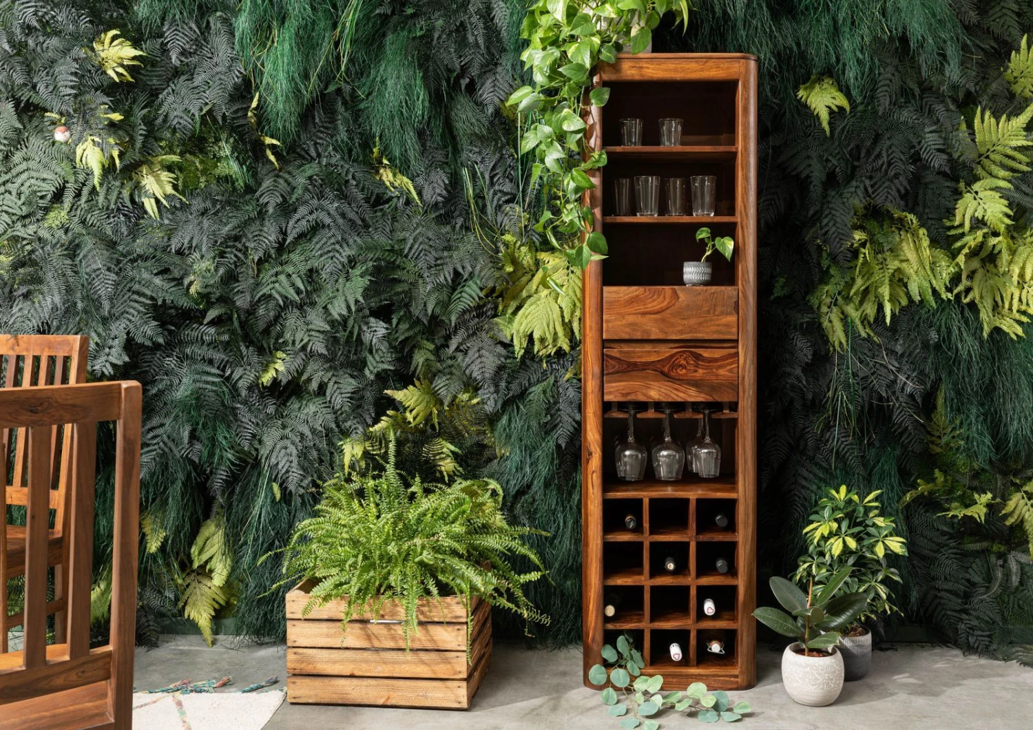 Étagère à Vin 50x36 Palissandre Ciré Noisette TORONTO #249 3 Étagère à Vin 50x36 Palissandre Ciré Noisette TORONTO #249 – Image 3