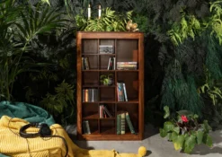 Étagère 65x18 Palissandre Ciré Noisette TORONTO #250 -Massivmoebel24 09 350 665 1050 3