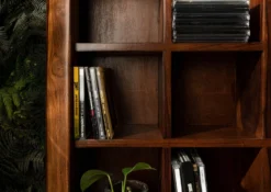 Étagère 65x18 Palissandre Ciré Noisette TORONTO #250 -Massivmoebel24 09 350 665 1050 4