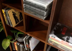 Étagère 65x18 Palissandre Ciré Noisette TORONTO #250 -Massivmoebel24 09 350 665 1050 5