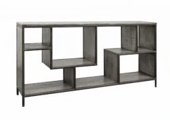 Étagère 183x40 Manguier Laqué Gris HEAVY INDUSTRY #106 11 Étagère 183x40 Manguier Laqué Gris HEAVY INDUSTRY #106 -Massivmoebel24 09 350 677 0004 9