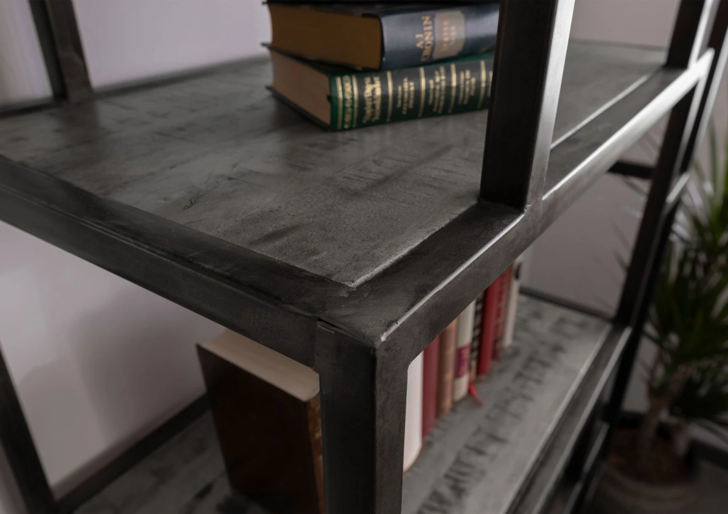 Étagère 100x40 Manguier Laqué Gris HEAVY INDUSTRY #108 4 Étagère 100x40 Manguier Laqué Gris HEAVY INDUSTRY #108 – Image 4