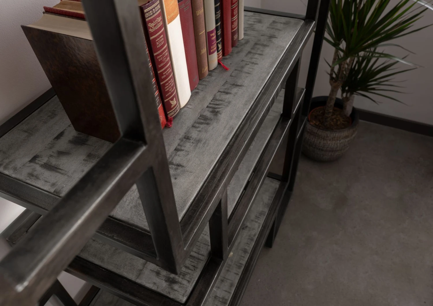 Étagère 100x40 Manguier Laqué Gris HEAVY INDUSTRY #108 6 Étagère 100x40 Manguier Laqué Gris HEAVY INDUSTRY #108 – Image 6