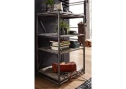 Étagère 61x46 Manguier Laqué Gris HEAVY INDUSTRY #111 10 Étagère 61x46 Manguier Laqué Gris HEAVY INDUSTRY #111 -Massivmoebel24 09 350 677 0014 4