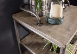 Étagère 61x46 Manguier Laqué Gris HEAVY INDUSTRY #111 11 Étagère 61x46 Manguier Laqué Gris HEAVY INDUSTRY #111 -Massivmoebel24 09 350 677 0014 5