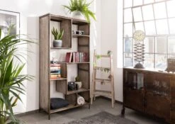 Étagère 90x40 Manguier Laqué Brun HEAVY INDUSTRY #207