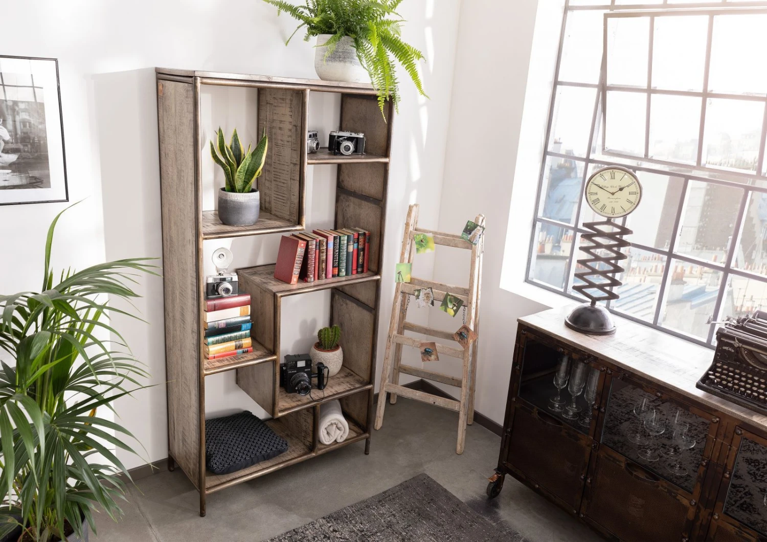 Étagère 90x40 Manguier Laqué Brun HEAVY INDUSTRY #207 3 Étagère 90x40 Manguier Laqué Brun HEAVY INDUSTRY #207 – Image 3