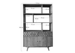 Étagère 115x42 Acacia Laqué Bois Naturel MOSAYK #104 10 Étagère 115x42 Acacia Laqué Bois Naturel MOSAYK #104 -Massivmoebel24 09 350 689 0104 8