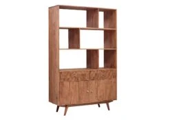 Étagère 115x42 Acacia Laqué Bois Naturel MOSAYK #104 11 Étagère 115x42 Acacia Laqué Bois Naturel MOSAYK #104 -Massivmoebel24 09 350 689 0104 9