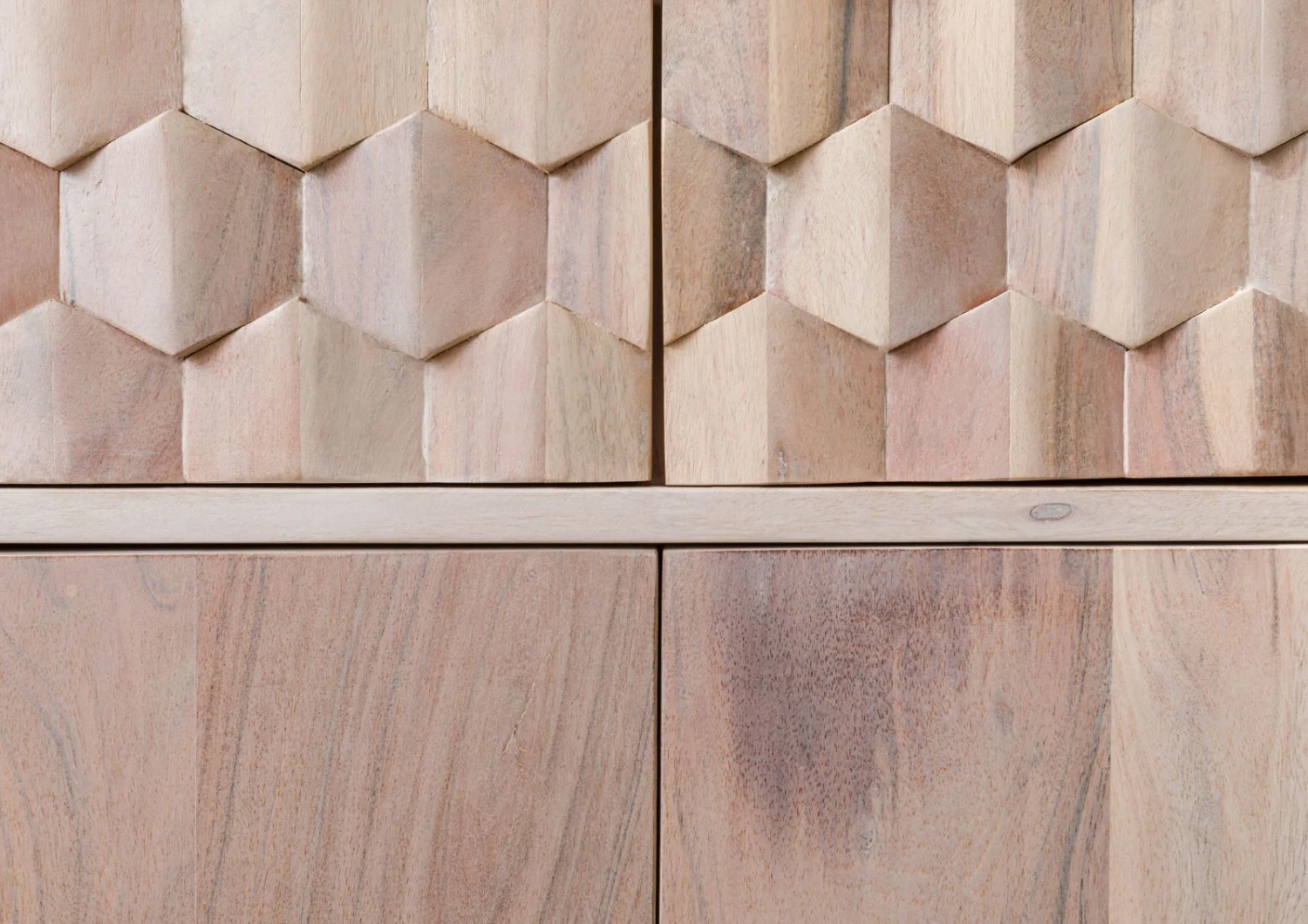 Étagère 115x42 Acacia Laqué Blanc MOSAYK #204 6 Étagère 115x42 Acacia Laqué Blanc MOSAYK #204 – Image 6