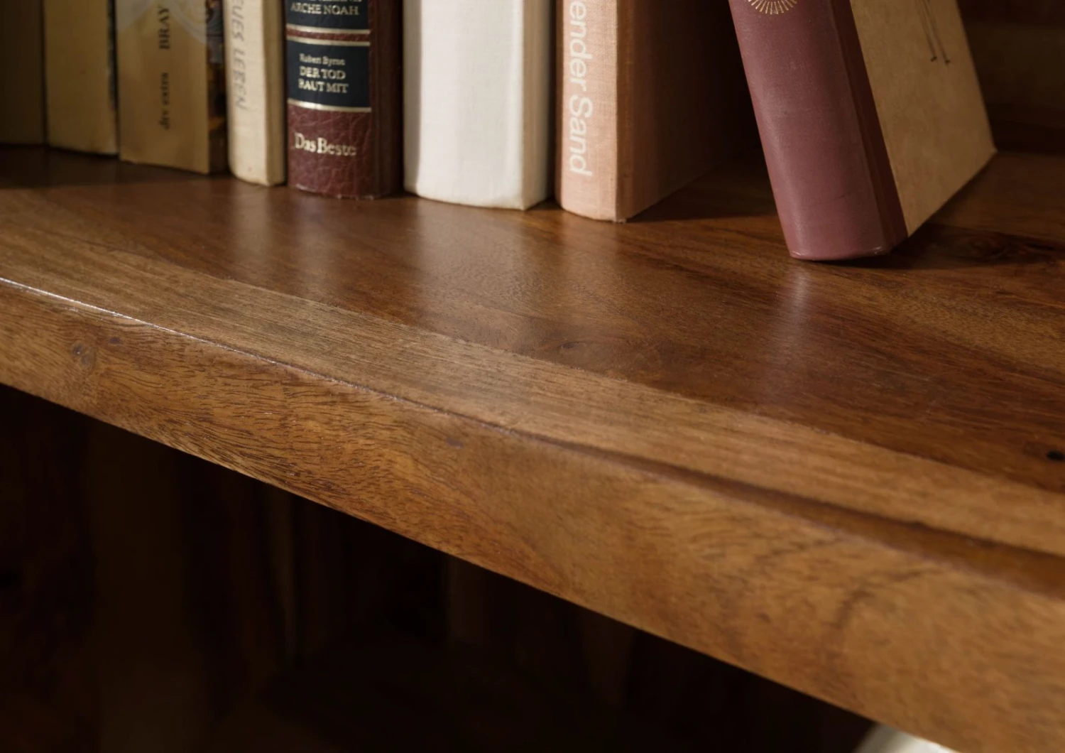 ANCONA #110 Etagère En Bois De Sheesham - Laqué / Marron 80x33x195 4 ANCONA #110 Etagère En Bois De Sheesham - Laqué / Marron 80x33x195 – Image 4