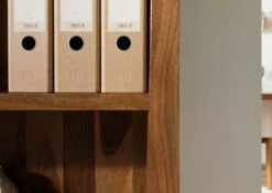 ANCONA #110 Etagère En Bois De Sheesham - Laqué / Marron 80x33x195 13 ANCONA #110 Etagère En Bois De Sheesham - Laqué / Marron 80x33x195 -Massivmoebel24 09 350 699 0010 05