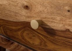 ANCONA #140 Etagère En Bois De Sheesham - Laqué / Marron 60x45x200 -Massivmoebel24 09 350 699 1040 05