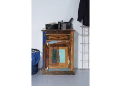 Petite Commode 55x34 Bois De Récupération Laqué Multicolore NATURE OF SPIRIT #100 9 Petite Commode 55x34 Bois De Récupération Laqué Multicolore NATURE OF SPIRIT #100 -Massivmoebel24 09 350 700 0001 3