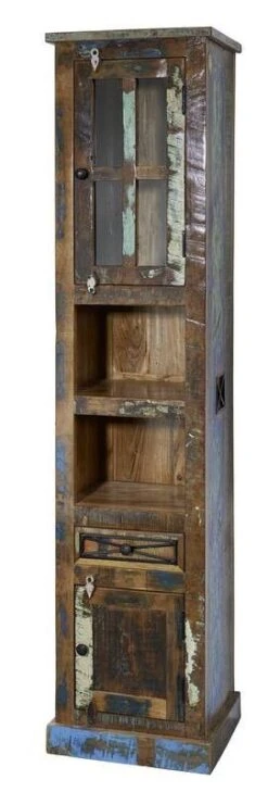 Étagère 44x34 Bois De Récupération Laqué Multicolore NATURE OF SPIRIT #103 11 Étagère 44x34 Bois De Récupération Laqué Multicolore NATURE OF SPIRIT #103 -Massivmoebel24 09 350 700 0004 5