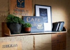 Étagère Murale 140x22 Bois De Récupération Laqué Multicolore NATURE OF SPIRIT #118