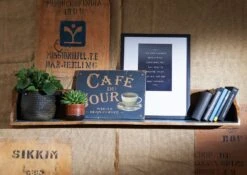 Étagère Murale 140x22 Bois De Récupération Laqué Multicolore NATURE OF SPIRIT #118 -Massivmoebel24 09 350 700 0019 3