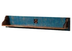 Étagère Murale 140x22 Bois De Récupération Laqué Multicolore NATURE OF SPIRIT #118 -Massivmoebel24 09 350 700 0019 9