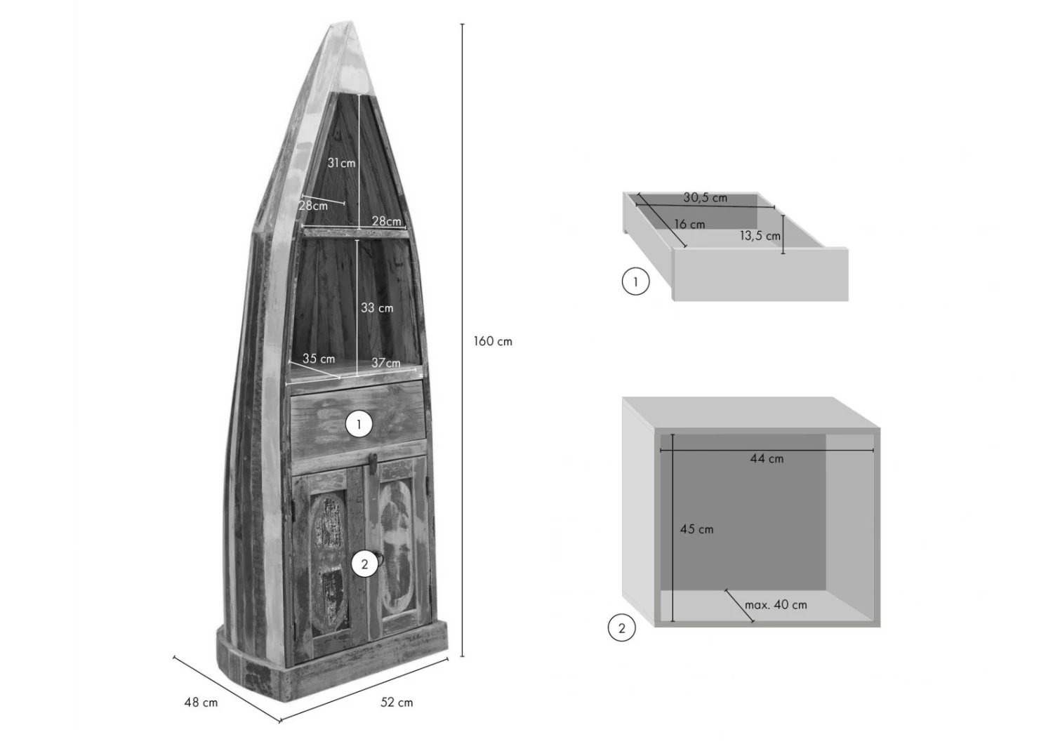 Étagère 52x48 Bois De Récupération Laqué Multicolore NATURE OF SPIRIT #121 7 Étagère 52x48 Bois De Récupération Laqué Multicolore NATURE OF SPIRIT #121 – Image 7