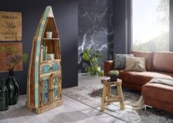 Étagère 52x48 Bois De Récupération Laqué Multicolore NATURE OF SPIRIT #121