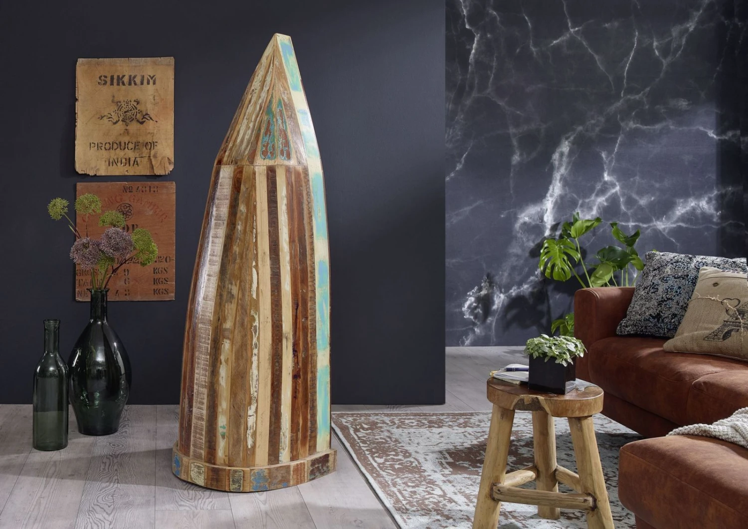 Étagère 52x48 Bois De Récupération Laqué Multicolore NATURE OF SPIRIT #121 2 Étagère 52x48 Bois De Récupération Laqué Multicolore NATURE OF SPIRIT #121 – Image 2