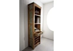 Étagère à Vin 60x35 Bois De Récupération Laqué Multicolore NATURE OF SPIRIT #22 8 Étagère à Vin 60x35 Bois De Récupération Laqué Multicolore NATURE OF SPIRIT #22 -Massivmoebel24 09 350 700 5121 3