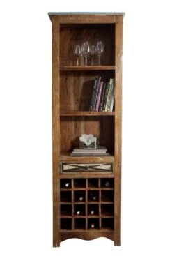 Étagère à Vin 60x35 Bois De Récupération Laqué Multicolore NATURE OF SPIRIT #22 11 Étagère à Vin 60x35 Bois De Récupération Laqué Multicolore NATURE OF SPIRIT #22 -Massivmoebel24 09 350 700 5121 9