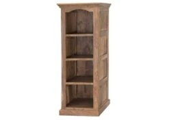 Étagère 56x45x145cm - Bois De Sheesham/Palissandre Huilé (Taupe) - LEEDS #14 -Massivmoebel24 09 350 750 0714 9