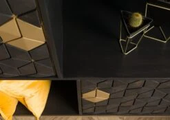 Étagère 130x40 Manguier Huilé Gris Taupe DIAMOND #119 -Massivmoebel24 09 350 760 0019 5