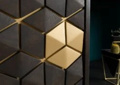 Étagère 130x40 Manguier Huilé Gris Taupe DIAMOND #119 -Massivmoebel24 09 350 760 0019 6