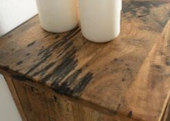 Étagère Murale 130x25 Manguier Laqué Bois Naturel RAILWAY #165 -Massivmoebel24 09 350 772 0065 5