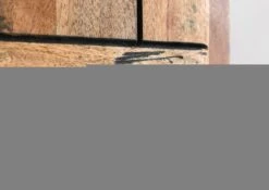 Étagère 50x35 Manguier Laqué Bois Naturel RAILWAY #179 -Massivmoebel24 09 350 772 0079 4