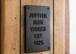 Étagère 50x35 Manguier Laqué Bois Naturel RAILWAY #179 -Massivmoebel24 09 350 772 0079 7