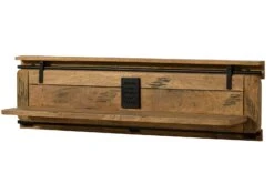 Étagère Murale En Bois De Manguier Brun Clair Laqué RAILWAY #190 -Massivmoebel24 09 350 772 0089 09 1