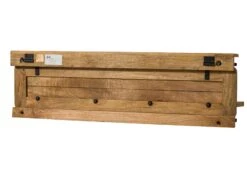 Étagère Murale En Bois De Manguier Brun Laqué RAILWAY #191 -Massivmoebel24 09 350 772 0089 10