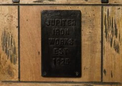 Étagère En Bois De Manguier Laqué Brun Clair RAILWAY #195 -Massivmoebel24 09 350 772 0095 06