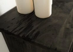 Étagère Murale 130x25 Manguier Laqué Gris RAILWAY #265 -Massivmoebel24 09 350 772 1065 5