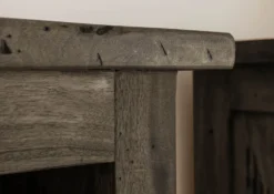 Étagère Murale 50x26 Manguier Laqué Gris RAILWAY #280 -Massivmoebel24 09 350 772 1080 4