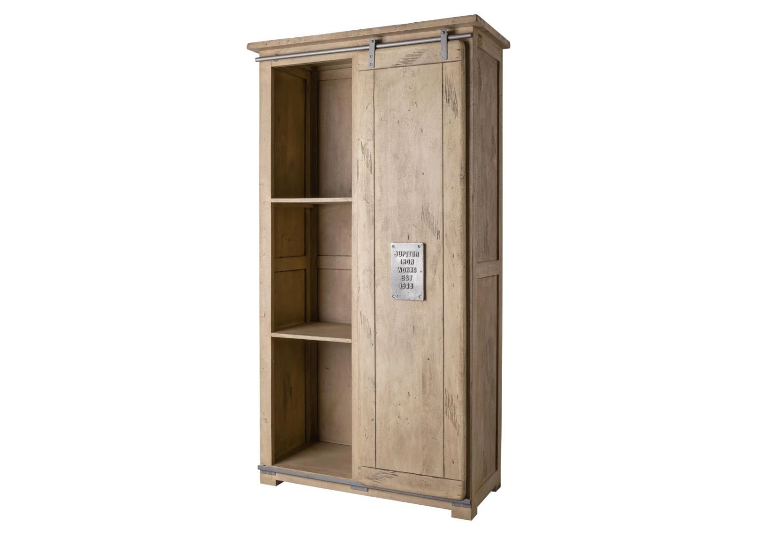 Armoire 100x50 Manguier Laqué Blanchi RAILWAY #315 9 Armoire 100x50 Manguier Laqué Blanchi RAILWAY #315 – Image 9