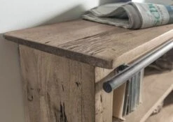 Étagère Murale 130x25 Manguier Laqué Whitewash RAILWAY #358 14 Étagère Murale 130x25 Manguier Laqué Whitewash RAILWAY #358 -Massivmoebel24 09 350 772 2058 6