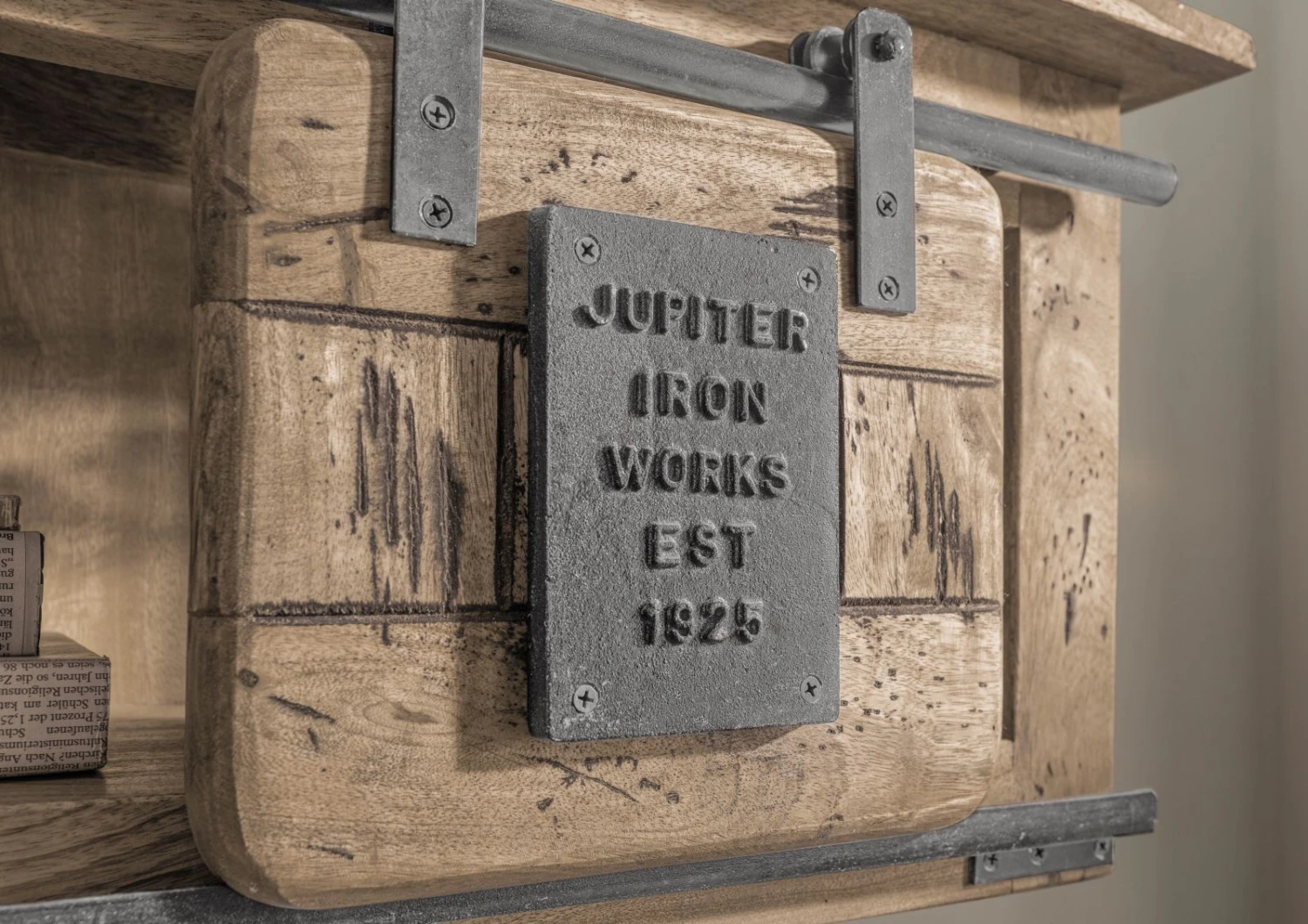 Étagère Murale 130x25 Manguier Laqué Whitewash RAILWAY #365 6 Étagère Murale 130x25 Manguier Laqué Whitewash RAILWAY #365 – Image 6