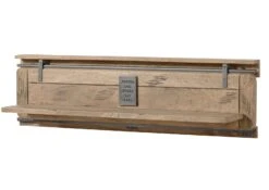 Étagère Murale En Bois De Manguier 180x25x38, Vernis Beige, RAILWAY #391 18 Étagère Murale En Bois De Manguier 180x25x38, Vernis Beige, RAILWAY #391 -Massivmoebel24 09 350 772 2089 09