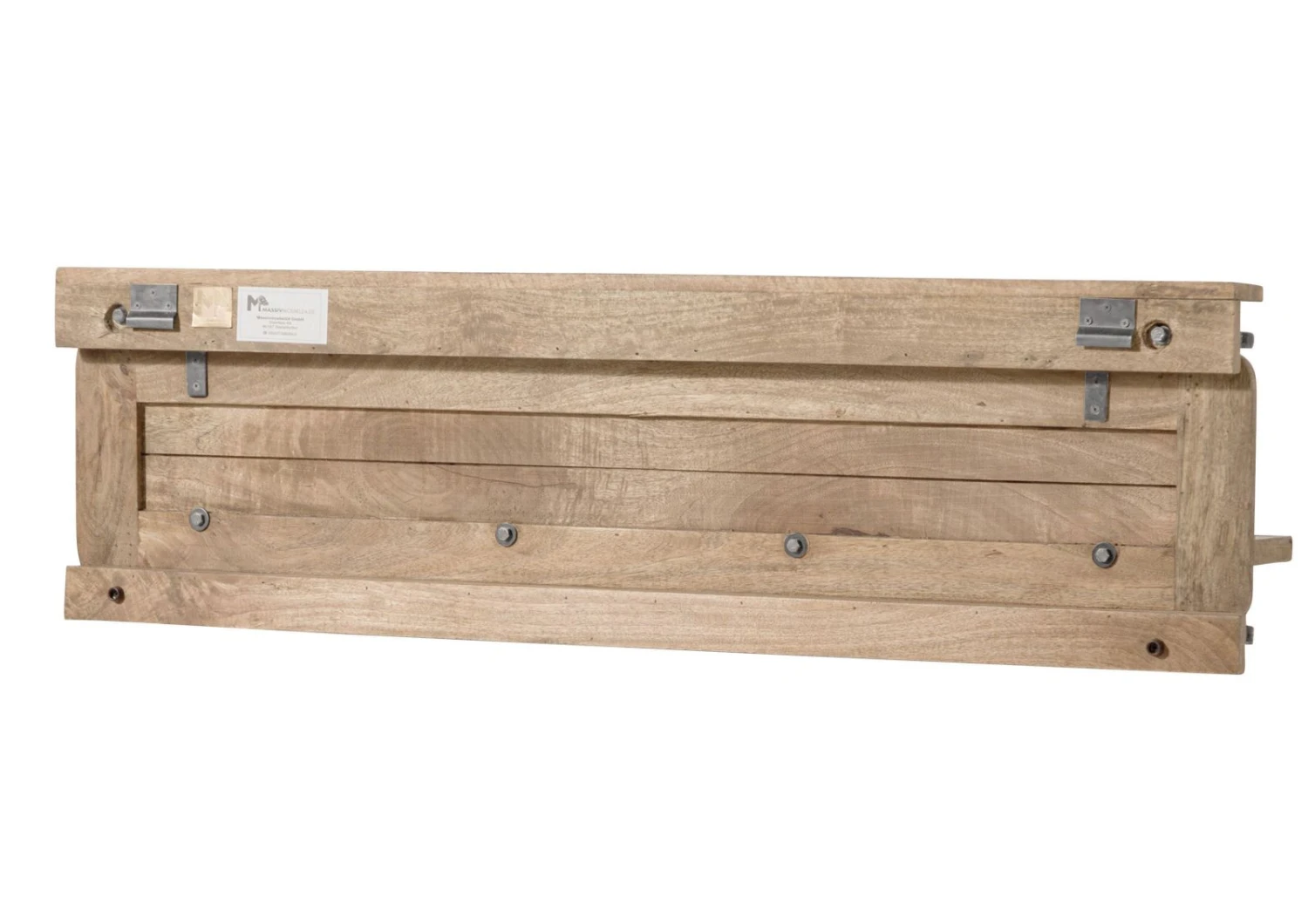 Étagère Murale En Bois De Manguier 180x25x38, Vernis Beige, RAILWAY #391 10 Étagère Murale En Bois De Manguier 180x25x38, Vernis Beige, RAILWAY #391 – Image 10