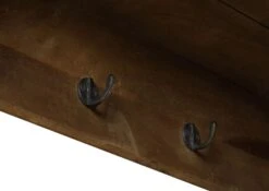 Porte Manteau Mural En Bois D' Acacia Huilé RAILWAY #459 16 Porte Manteau Mural En Bois D' Acacia Huilé RAILWAY #459 -Massivmoebel24 09 350 772 3059 07