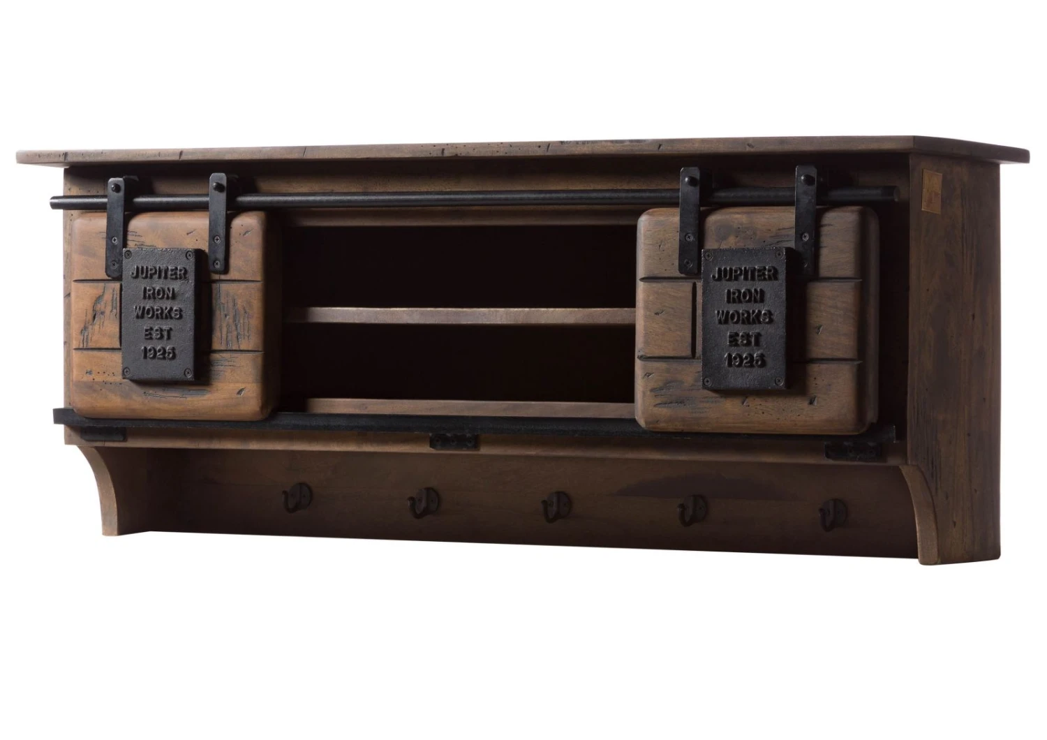 Porte Manteau Mural En Bois D' Acacia Huilé RAILWAY #459 9 Porte Manteau Mural En Bois D' Acacia Huilé RAILWAY #459 – Image 9