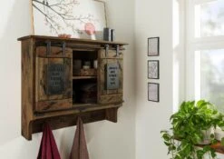 Portemanteau En Bois De Manguier Huilé RAILWAY #454