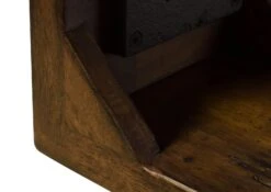 Étagère Murale En Bois De Manguier Brun Laqué RAILWAY #388 -Massivmoebel24 09 350 772 3088 07